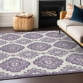 thumbnail image 1 of Addison Rugs Chantille Indoor/Outdoor Transitional Medallions Lavender Washable Rectangle Rug, 10' x 14', 1 of 6