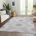 thumbnail image 1 of Addison Rugs Chantille Indoor/Outdoor Transitional Circles Lilac Washable Rectangle Rug, 5' x 7'6", 1 of 6