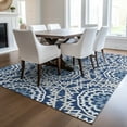 thumbnail image 1 of Addison Rugs Chantille Indoor/Outdoor Transitional Circles Navy Washable Rectangle Rug, 5' x 7'6", 1 of 6
