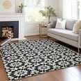 thumbnail image 1 of Addison Rugs Chantille Indoor/Outdoor Transitional Spiral Black Washable Rectangle Rug, 3' x 5', 1 of 6