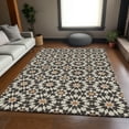thumbnail image 1 of Addison Rugs Chantille Indoor/Outdoor Transitional Spiral Charcoal Washable Rectangle Rug, 5' x 7'6", 1 of 6
