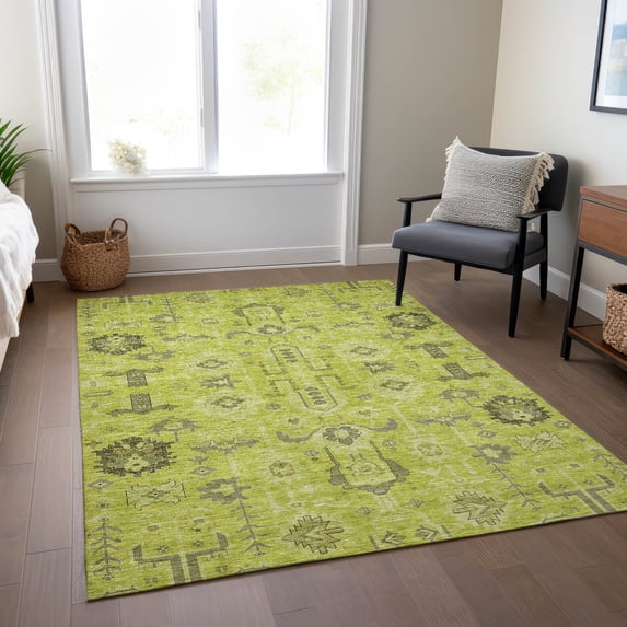 Addison Rugs Chantille Indoor/Outdoor Traditional Oriental Aloe Washable Rectangle Rug, 3' x 5'