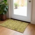 thumbnail image 1 of Addison Rugs Chantille Indoor/Outdoor Traditional Oriental Gold Washable Rectangle Rug, 1'8" x 2'6", 1 of 6