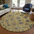 thumbnail image 1 of Addison Rugs Chantille Indoor/Outdoor Traditional Oriental Honey Washable Round Rug, 8' x 8', 1 of 6