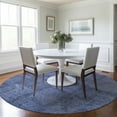 thumbnail image 1 of Addison Rugs Chantille Indoor/Outdoor Transitional Patchwork Blue Washable Round Rug, 8' x 8', 1 of 6
