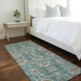 thumbnail image 1 of Addison Rugs Chantille Indoor/Outdoor Traditional Oriental Teal Washable Runner Rug, 2'3" x 7'6", 1 of 5
