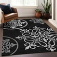 thumbnail image 1 of Addison Rugs Chantille Indoor/Outdoor Transitional Scrolls Black Washable Rectangle Rug, 3' x 5', 1 of 6