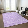 thumbnail image 1 of Addison Rugs Chantille Indoor/Outdoor Transitional Floral Lilac Washable Rectangle Rug, 5' x 7'6", 1 of 6