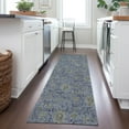 thumbnail image 1 of Addison Rugs Chantille Indoor/Outdoor Transitional Floral Denim Washable Runner Rug, 2'3" x 7'6", 1 of 6