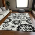 thumbnail image 1 of Addison Rugs Chantille Indoor/Outdoor Transitional Kaleidoscope Black Washable Rectangle Rug, 2'6" x 3'10", 1 of 6