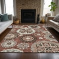 thumbnail image 1 of Addison Rugs Chantille Indoor/Outdoor Transitional Kaleidoscope Paprika Washable Rectangle Rug, 9' x 12', 1 of 6