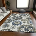 thumbnail image 1 of Addison Rugs Chantille Indoor/Outdoor Transitional Kaleidoscope Pewter Washable Rectangle Rug, 10' x 14', 1 of 6