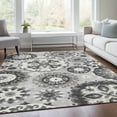 thumbnail image 1 of Addison Rugs Chantille Indoor/Outdoor Transitional Kaleidoscope Silver Washable Rectangle Rug, 8' x 10', 1 of 6