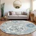 thumbnail image 1 of Addison Rugs Chantille Indoor/Outdoor Transitional Kaleidoscope Sky Washable Round Rug, 8' x 8', 1 of 6