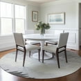 thumbnail image 1 of Addison Rugs Chantille Indoor/Outdoor Transitional Floral Gray Washable Round Rug, 8' x 8', 1 of 6