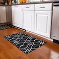 thumbnail image 1 of Addison Rugs Chantille Indoor/Outdoor Transitional Waves Black Washable Rectangle Rug, 1'8" x 2'6", 1 of 6