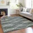 thumbnail image 1 of Addison Rugs Chantille Indoor/Outdoor Transitional Waves Gray Washable Rectangle Rug, 8' x 10', 1 of 6