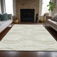 thumbnail image 1 of Addison Rugs Chantille Indoor/Outdoor Transitional Waves Ivory Washable Rectangle Rug, 8' x 10', 1 of 6