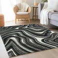 thumbnail image 1 of Addison Rugs Chantille Indoor/Outdoor Transitional Swirls Black Washable Rectangle Rug, 5' x 7'6", 1 of 6