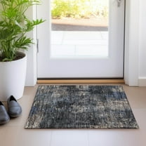 Addison Rugs Chantille Indoor/Outdoor Transitional Modern Charcoal Washable Rectangle Rug, 1'8" x 2'6"