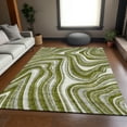 thumbnail image 1 of Addison Rugs Chantille Indoor/Outdoor Transitional Swirls Olive Washable Rectangle Rug, 8' x 10', 1 of 6
