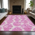 thumbnail image 1 of Addison Rugs Chantille Indoor/Outdoor Transitional Diamond Pink Washable Rectangle Rug, 3' x 5', 1 of 6
