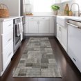 thumbnail image 1 of Addison Rugs Chantille Indoor/Outdoor Transitional Squares Taupe Washable Runner Rug, 2'3" x 7'6", 1 of 6