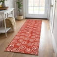 thumbnail image 1 of Addison Rugs Chantille Indoor/Outdoor Transitional Circles Red Washable Runner Rug, 2'3" x 7'6", 1 of 6