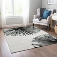 thumbnail image 1 of Addison Rugs Chantille Indoor/Outdoor Transitional Circles Black Washable Rectangle Rug, 2'6" x 3'10", 1 of 6