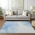 thumbnail image 1 of Addison Rugs Chantille Indoor/Outdoor Transitional Circles Denim Washable Rectangle Rug, 9' x 12', 1 of 6
