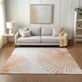 thumbnail image 1 of Addison Rugs Chantille Indoor/Outdoor Transitional Circles Salmon Washable Rectangle Rug, 8' x 10', 1 of 6