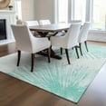 thumbnail image 1 of Addison Rugs Chantille Indoor/Outdoor Transitional Circles Teal Washable Rectangle Rug, 8' x 10', 1 of 6