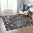 thumbnail image 1 of Addison Rugs Chantille Indoor/Outdoor Transitional Lines Charcoal Washable Rectangle Rug, 3' x 5', 1 of 6