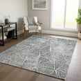thumbnail image 1 of Addison Rugs Chantille Indoor/Outdoor Transitional Diamond Pewter Washable Rectangle Rug, 5' x 7'6", 1 of 6