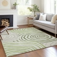 thumbnail image 1 of Addison Rugs Chantille Indoor/Outdoor Transitional Swirls Green Washable Rectangle Rug, 9' x 12', 1 of 6