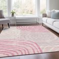 thumbnail image 1 of Addison Rugs Chantille Indoor/Outdoor Transitional Swirls Pink Washable Rectangle Rug, 9' x 12', 1 of 6