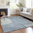thumbnail image 1 of Addison Rugs Chantille Indoor/Outdoor Transitional Swirls Sky Washable Rectangle Rug, 5' x 7'6", 1 of 6