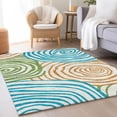 thumbnail image 1 of Addison Rugs Chantille Indoor/Outdoor Transitional Swirls White Washable Rectangle Rug, 2'6" x 3'10", 1 of 6