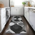 thumbnail image 1 of Addison Rugs Chantille Indoor/Outdoor Transitional Mid-century Modern Black Washable Runner Rug, 2'3" x 7'6", 1 of 6