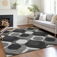 thumbnail image 1 of Addison Rugs Chantille Indoor/Outdoor Transitional Mid-century Modern Black Washable Rectangle Rug, 5' x 7'6", 1 of 6