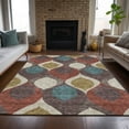 thumbnail image 1 of Addison Rugs Chantille Indoor/Outdoor Transitional Mid-century Modern Brown Washable Rectangle Rug, 9' x 12', 1 of 6