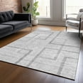 thumbnail image 1 of Addison Rugs Chantille Indoor/Outdoor Transitional Geometric Gray Washable Rectangle Rug, 2'6" x 3'10", 1 of 6