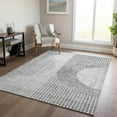 thumbnail image 1 of Addison Rugs Chantille Indoor/Outdoor Transitional Modern Gray Washable Rectangle Rug, 5' x 7'6", 1 of 5
