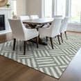 thumbnail image 1 of Addison Rugs Chantille Indoor/Outdoor Transitional Squares Gray Washable Rectangle Rug, 5' x 7'6", 1 of 6