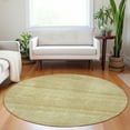thumbnail image 1 of Addison Rugs Chantille Indoor/Outdoor Transitional Stripes Gold Washable Round Rug, 8' x 8', 1 of 6