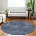 thumbnail image 1 of Addison Rugs Chantille Indoor/Outdoor Transitional Stripes Navy Washable Round Rug, 8' x 8', 1 of 6