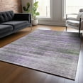 thumbnail image 1 of Addison Rugs Chantille Indoor/Outdoor Transitional Stripes Purple Washable Rectangle Rug, 8' x 10', 1 of 6