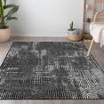 thumbnail image 1 of Addison Rugs Chantille Indoor/Outdoor Transitional Geometric Black Washable Rectangle Rug, 8' x 10', 1 of 6