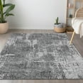 thumbnail image 1 of Addison Rugs Chantille Indoor/Outdoor Transitional Geometric Gray Washable Rectangle Rug, 8' x 10', 1 of 6