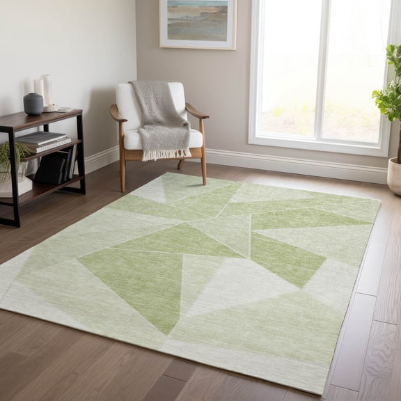Addison Rugs Chantille Indoor/Outdoor Transitional Geometric Aloe Washable Rectangle Rug, 2'6" x 3'10"